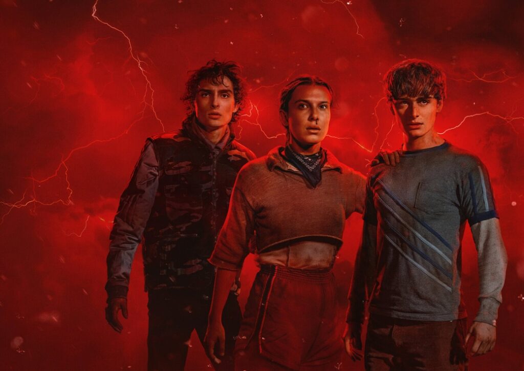 Герої Дивні дива на червоному фоні